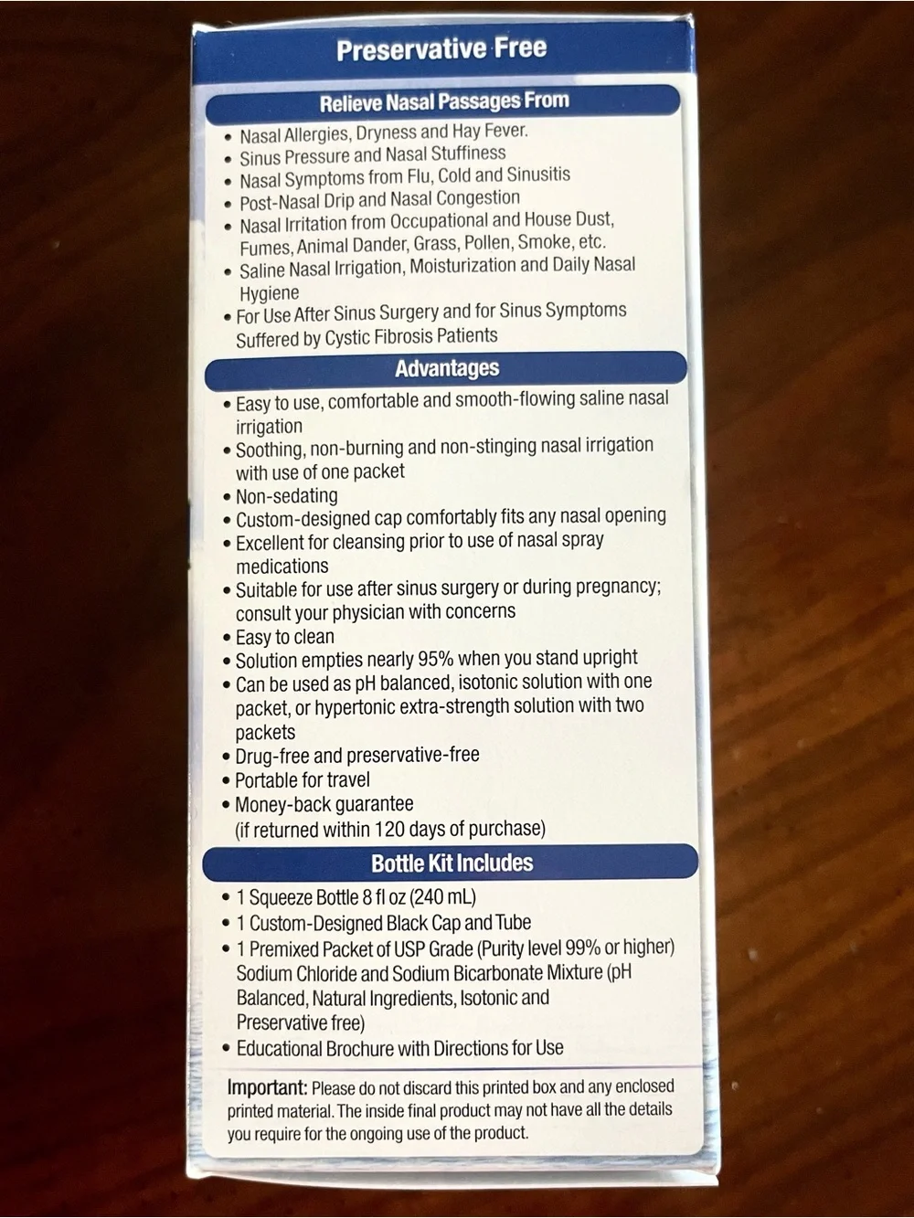 5 for $25! NeilMed Sinus Rinse Saline Nasal Irrigation Bottle & Solution!